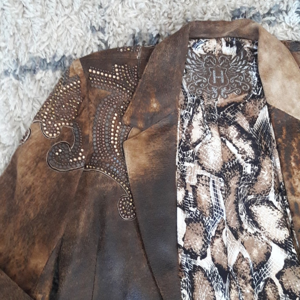 Brand New- Leather Jacket - L Size (Authentic Leather) - Picture 3 of 5
